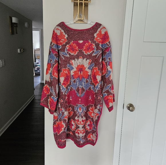 Zara Pink Jacquard Knit Tunic Sweater Dress NWT Size Small - Picture 14 of 16